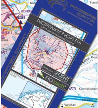 Aviation Charts VFR Luftfahrtkarte 2023 - Norway North 1:500.000 Rogers Data