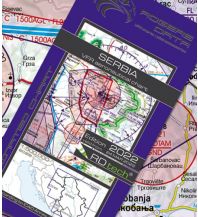 Flugkarten VFR Luftfahrtkarte 2024 - Serbia 1:500.000 Rogers Data