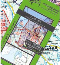 Aviation Charts VFR Luftfahrtkarte 2024 - Latvia 1:500.000 Rogers Data