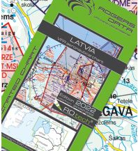 Aviation Charts VFR Luftfahrtkarte 2025 - Latvia 1:500.000 Rogers Data