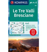 Wanderkarten Italien Kompass-Karte 103, Le Tre Valli Bresciane 1:50.000 Kompass-Karten GmbH