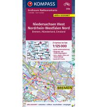 Cycling Maps Niedersachsen West, Nordrhein-Westfalen Nord 3704 Kompass-Karten GmbH