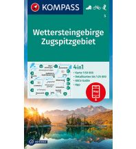 Wanderkarten Deutschland KOMPASS Wanderkarte Wettersteingebirge, Zugspitzgebiet Kompass-Karten GmbH