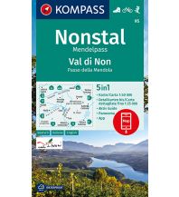 Wanderkarten Italien KOMPASS Wanderkarte Nonstal, Mendelpass, Val di Non, Passo della Mendola Kompass-Karten GmbH