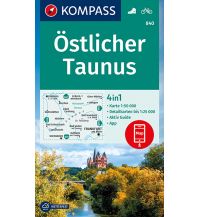 Wanderkarten Deutschland KOMPASS Wanderkarte Östlicher Taunus Kompass-Karten GmbH