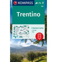 Wanderkarten Südtirol & Dolomiten Kompass-Kartenset 683, Trentino 1:50.000 Kompass-Karten GmbH