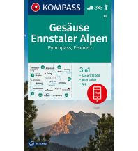 Hiking Maps Austria KOMPASS Wanderkarte Gesäuse, Ennstaler Alpen, Pyhrnpass, Eisenerz Kompass-Karten GmbH