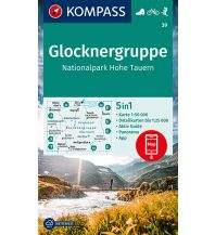 Wanderkarten Tirol Kompass-Karte 39, Glocknergruppe, Nationalpark Hohe Tauern 1:50.000 Kompass-Karten GmbH