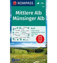 Wanderkarten Deutschland KOMPASS Wanderkarte Mittlere Alb, Münsinger Alb Kompass-Karten GmbH