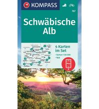 Hiking Maps Black Forest / Swabian Alps KOMPASS Wanderkarte Schwäbische Alb Kompass-Karten GmbH