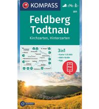 Hiking Maps Black Forest / Swabian Alps KOMPASS Wanderkarte Feldberg, Todtnau, Kirchzarten, Hinterzarten Kompass-Karten GmbH