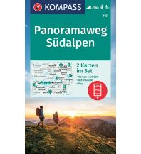 Weitwandern Kompass-Karte 218, Panoramaweg Südalpen 1:50.000 Kompass-Karten GmbH