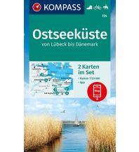 Wanderkarten Deutschland KOMPASS Wanderkarte Ostseeküste von Lübeck bis Dänemark Kompass-Karten GmbH