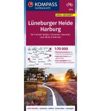 Radkarten KOMPASS Fahrradkarte 3314 Lüneburger Heide, Harburg 1:70.000 Kompass-Karten GmbH