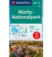 Hiking Maps Germany KOMPASS Wanderkarte 853 Müritz-Nationalpark 1:25000 Kompass-Karten GmbH