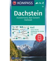 Wanderkarten Steiermark Kompass-Karte 20, Dachstein, Ausseerland, Bad Goisern, Hallstatt 1:50.000 Kompass-Karten GmbH