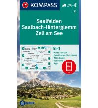 Hiking Maps Salzkammergut KOMPASS Wanderkarte 30 Saalfelden, Saalbach-Hinterglemm, Zell am See 1:50000 Kompass-Karten GmbH