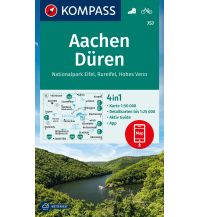 Wanderkarten Europa Kompass-Karte 757, Aachen, Düren, Nationalpark Eifel, Rureifel, Hohes Venn 1:50.000 Kompass-Karten GmbH