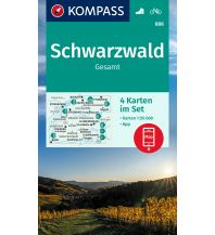 Wanderkarten Schwarzwald - Schwäbische Alb KOMPASS Wanderkarte 888 Schwarzwald Gesamt Kompass-Karten GmbH