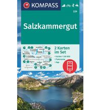 Wanderkarten Salzkammergut KOMPASS Wanderkarte 229 Salzkammergut 1:50000 (2 Karten im Set) Kompass-Karten GmbH