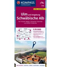 Radkarten KOMPASS Fahrradkarte 3346 Ulm und Umgebung, Schwäbische Alb 1:70.000 Kompass-Karten GmbH