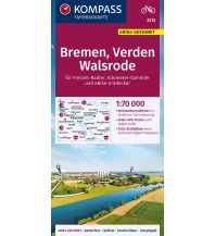 Radkarten KOMPASS Fahrradkarte 3315 Bremen, Verden, Walsrode 1:70.000 Kompass-Karten GmbH