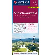 Radkarten KOMPASS Fahrradkarte 3332 Südschwarzwald 1:70.000 Kompass-Karten GmbH