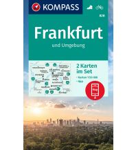 Hiking Maps Bavaria Kompass-Kartenset 828, Frankfurt und Umgebung 1:50.000 Kompass-Karten GmbH