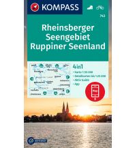 Hiking Maps KOMPASS Wanderkarte 743 Rheinsberger Seengebiet, Ruppiner Seenland 1:50.000 Kompass-Karten GmbH