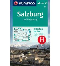 Wanderkarten Salzburg Kompass-Kartenset 291, Salzburg und Umgebung 1:50.000 Kompass-Karten GmbH