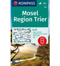Hiking Maps Germany Kompass-Karte 834, Mosel, Region Trier 1:50.000 Kompass-Karten GmbH