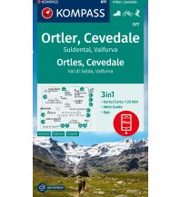 Wanderkarten Südtirol & Dolomiten Kompass-Karte 077, Ortler, Cevedale, Suldental, Valfurva 1:25000 Kompass-Karten GmbH