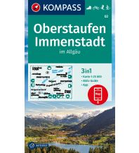 Wanderkarten Deutschland KOMPASS Wanderkarte 02 Oberstaufen, Immenstadt im Allgäu 1:25.000 Kompass-Karten GmbH