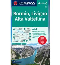 Wanderkarten Schweiz & FL KOMPASS Wanderkarte 96 Bormio, Livigno, Alta Valtellina 1:50000 Kompass-Karten GmbH