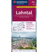 Cycling Maps KOMPASS Fahrradkarte 3339 Lahntal 1:70.000 Kompass-Karten GmbH