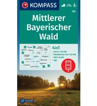 Wanderkarten Bayern Kompass-Karte 196, Mittlerer Bayerischer Wald 1:50.000 Kompass-Karten GmbH