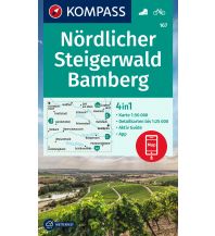 Hiking Maps Bavaria Kompass-Karte 167, Nördlicher Steigerwald, Bamberg 1:50.000 Kompass-Karten GmbH