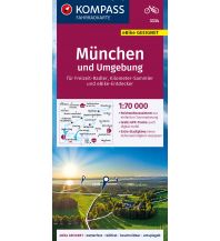 Radkarten KOMPASS Fahrradkarte 3334 München und Umgebung, 1:70000 Kompass-Karten GmbH