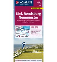 Radkarten KOMPASS Fahrradkarte 3355 Kiel, Rendsburg, Neumünster 1:70.000 Kompass-Karten GmbH