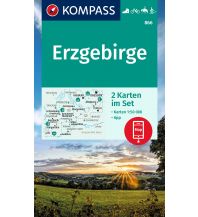 Hiking Maps Germany Kompass-Kartenset 866, Erzgebirge 1:50.000 Kompass-Karten GmbH