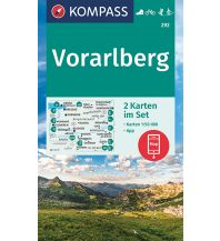 Wanderkarten Vorarlberg Kompass-Kartenset 292, Vorarlberg 1:50.000 Kompass-Karten GmbH