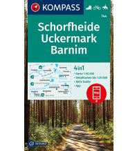 Hiking Maps Germany Kompass-Karte 744, Schorfheide, Uckermark, Barnim 1:50.000 Kompass-Karten GmbH
