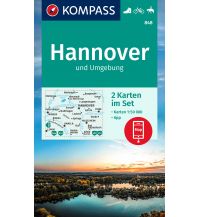 Wanderkarten Deutschland KOMPASS Wanderkarte 848 Hannover und Umgebung 1:50000 (2 Karten im Set) Kompass-Karten GmbH