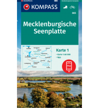 Wanderkarten Deutschland Kompass-Kartenset 865, Mecklenburgische Seenplatte 1:60.000 Kompass-Karten GmbH