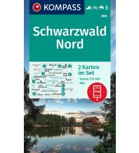 Hiking Maps Black Forest / Swabian Alps Kompass-Kartenset 886, Schwarzwald Nord 1:50.000 Kompass-Karten GmbH