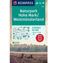 Hiking Maps Germany KOMPASS Wanderkarten-Set 753 Naturpark Hohe Mark / Westmünsterland (2 Karten) 1:35.000 Kompass-Karten GmbH