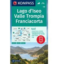 Wanderkarten Italien Kompass-Karte 106, Lago d'Iseo, Valle Trompia, Franciacorta 1:50.000 Kompass-Karten GmbH