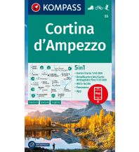 Hiking Maps Italy Kompass-Karte 55, Cortina d'Ampezzo 1:50.000 Kompass-Karten GmbH