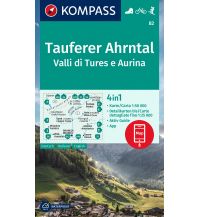 Hiking Maps South Tyrol + Dolomites Kompass-Karte 82, Tauferer Ahrntal/Valle di Tures e Aurina 1:50.000 Kompass-Karten GmbH