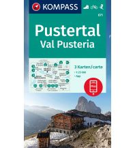 Hiking Maps KOMPASS Wanderkarten-Set 671 Pustertal, Val Pusteria (3 Karten) 1:50.000 Kompass-Karten GmbH